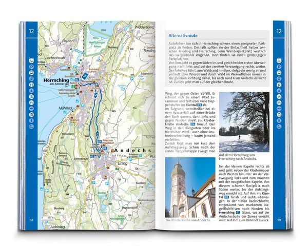 Produktbild: KOMPASS Wanderf&uuml;hrer Pfaffenwinkel, F&uuml;nfseenland, Starnberger See, Ammersee, 60 Touren