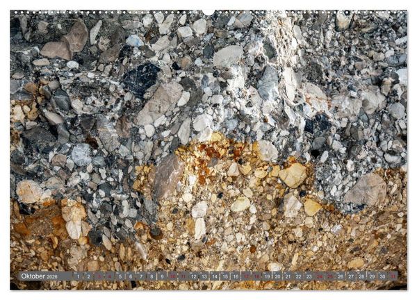 Produktbild: Konglomerate bunte Steine und W&auml;nde am Meer (hochwertiger Premium Wandkalender 2026 DIN A2 quer), Kunstdruck in Hochglanz