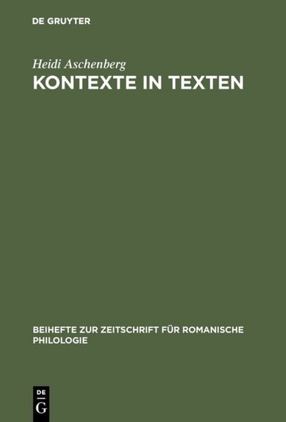 Produktbild: Kontexte in Texten