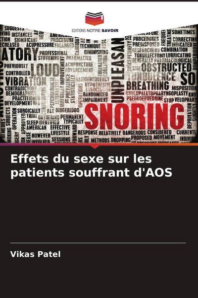 Produktbild: Effets du sexe sur les patients souffrant d'AOS