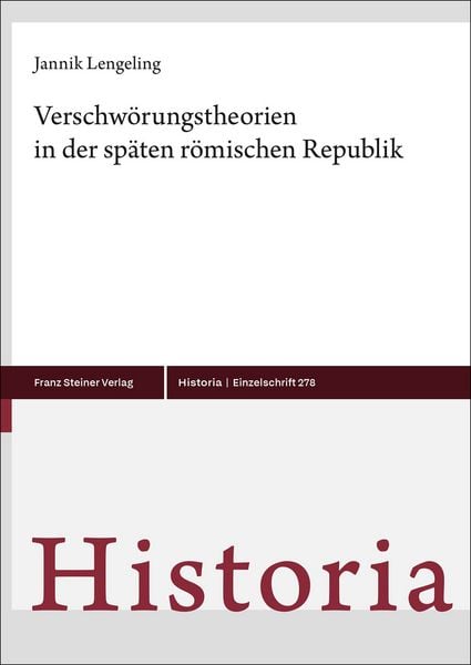 Produktbild: Verschw&ouml;rungstheorien in der sp&auml;ten r&ouml;mischen Republik