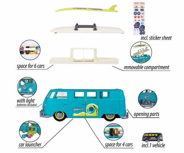 Produktbild: Majorette PKW Modell Volkswagen (VW) T1 Fertigmodell PKW Modell