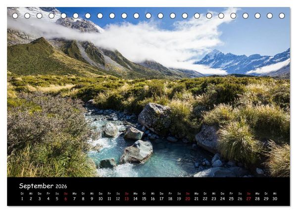 Produktbild: Sehnsucht nach Neuseeland (Tischkalender 2026 DIN A5 quer), CALVENDO Monatskalender