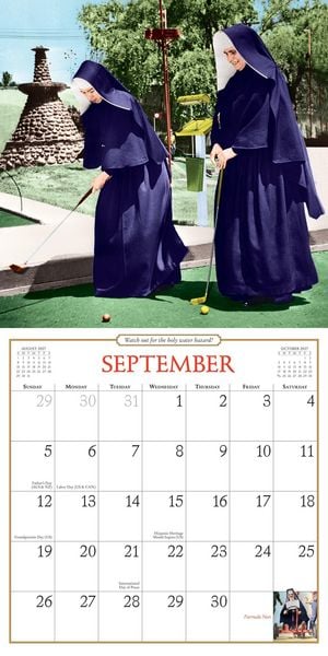 Produktbild: Nuns Having Fun Wall Calendar 2027