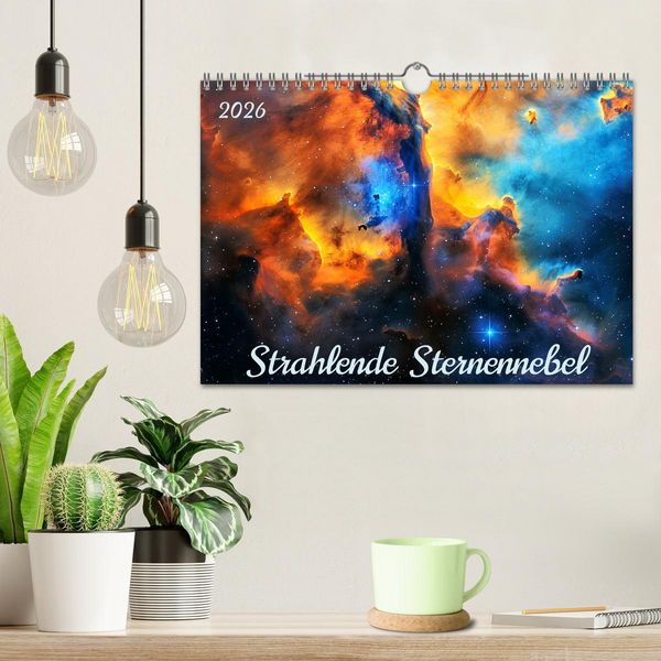 Produktbild: Strahlende Sternennebel (Wandkalender 2026 DIN A4 quer), CALVENDO Monatskalender