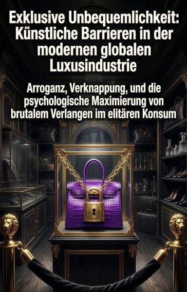 Produktbild: Exklusive Unbequemlichkeit: K&uuml;nstliche Barrieren in der modernen globalen Luxusindustrie