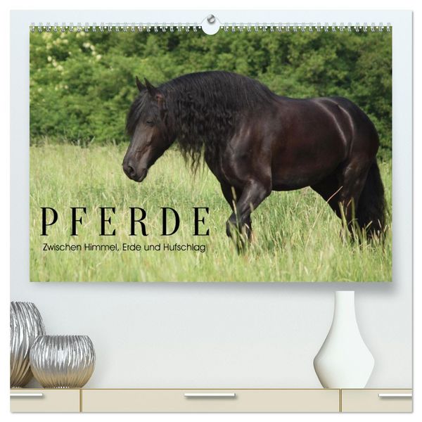 Produktbild: PFERDE - Zwischen Himmel, Erde und Hufschlag (hochwertiger Premium Wandkalender 2027 DIN A2 quer), Kunstdruck in Hochglanz