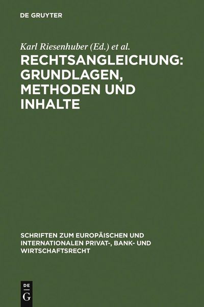 Produktbild: Rechtsangleichung: Grundlagen, Methoden und Inhalte