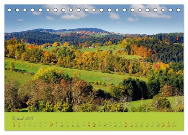 Produktbild: Der Bayerische Wald (Tischkalender 2026 DIN A5 quer), CALVENDO Monatskalender