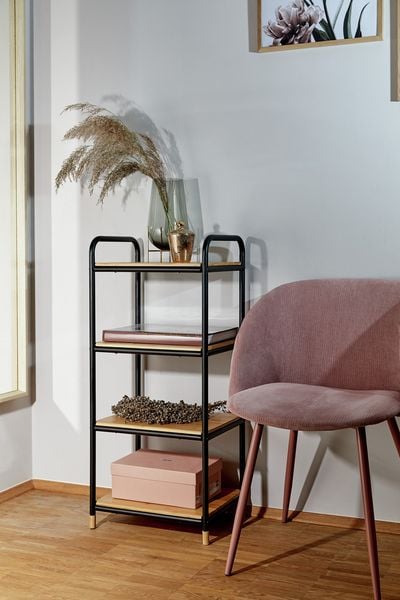 Produktbild: Regal Mod. Loft aus Bambus mit 4 Etagen, Badezimmerregal, Wohnregal