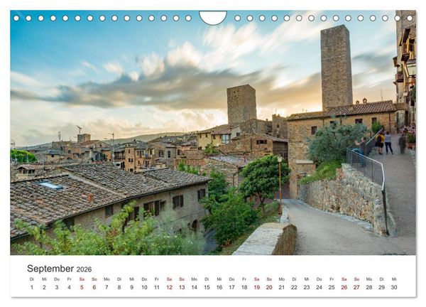 Produktbild: Motive der Toskana (Wandkalender 2026 DIN A4 quer), CALVENDO Monatskalender