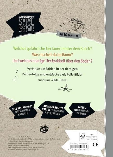 Produktbild: Rist, C: Punkte-R&auml;tselspa&szlig;: Insel der wilden Tiere