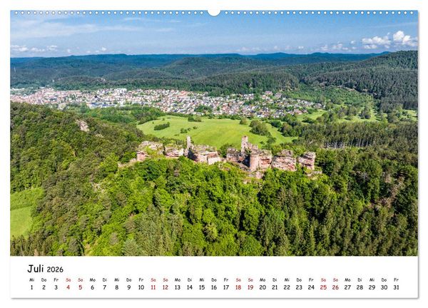 Produktbild: Pf&auml;lzer Burgen (Wandkalender 2026 DIN A2 quer), CALVENDO Monatskalender