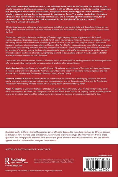 Produktbild: Sources for the History of Emotions