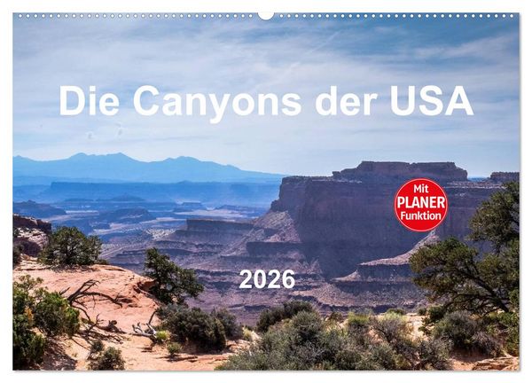 Produktbild: Die Canyons der USA (Wandkalender 2026 DIN A2 quer), CALVENDO Monatskalender