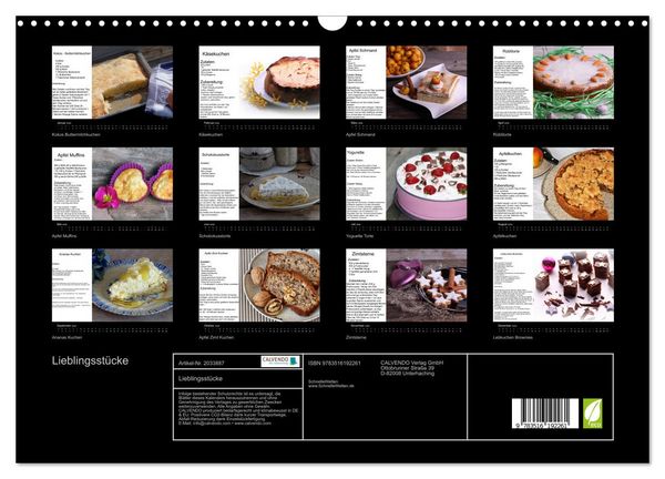 Produktbild: Lieblingsst&uuml;cke (Wandkalender 2026 DIN A3 quer), CALVENDO Monatskalender