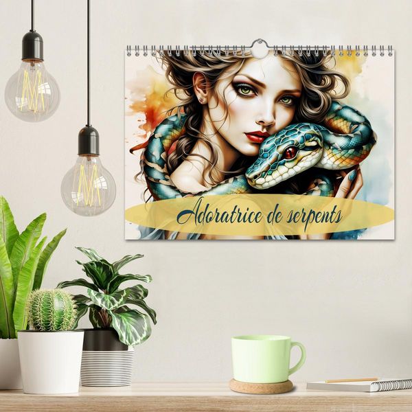 Produktbild: Adoratrice de serpents (Calendrier mural 2026 DIN A4 vertical), CALVENDO calendrier mensuel