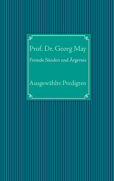 Produktbild: Fremde S&uuml;nden und &Auml;rgernis