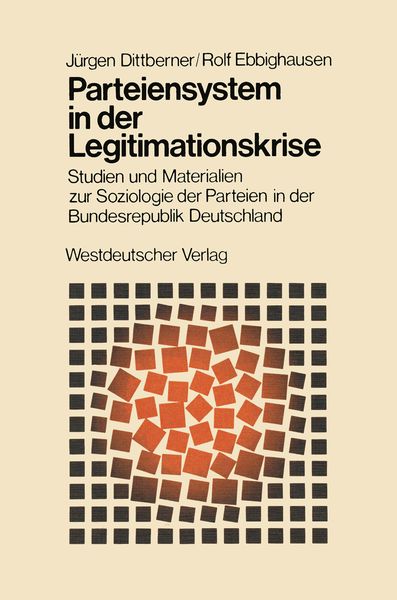 Produktbild: Parteiensystem in der Legitimationskrise