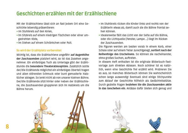 Produktbild: Henne, Has' und Osterspa&szlig;. Erz&auml;hlschienen-Figurenset