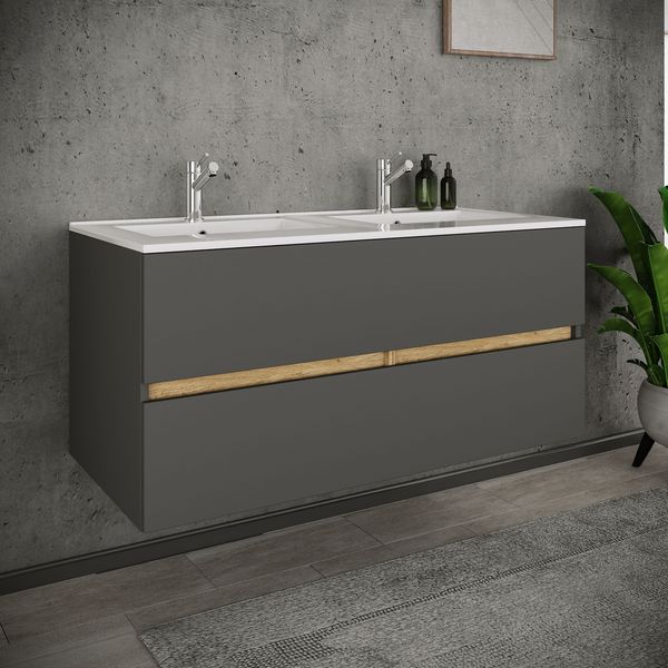 Produktbild: 2 tlg. Badm&ouml;bel-Set mit Waschbecken Cosila-I 112cm