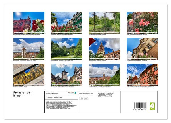 Produktbild: Freiburg - geht immer (hochwertiger Premium Wandkalender 2026 DIN A2 quer), Kunstdruck in Hochglanz