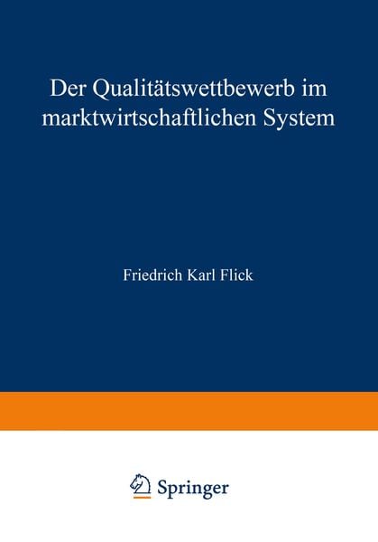Produktbild: Der Qualit&auml;tswettbewerb im marktwirtschaftlichen System