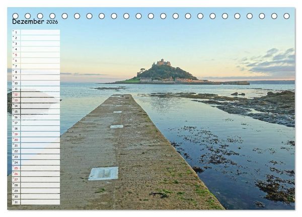 Produktbild: Cornwall. Terminkalender (Tischkalender 2026 DIN A5 quer), CALVENDO Monatskalender