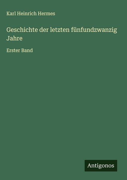 Produktbild: Geschichte der letzten f&uuml;nfundzwanzig Jahre