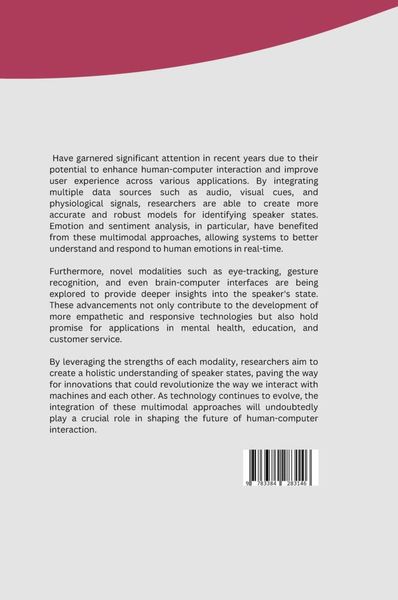 Produktbild: Innovations in Speaker State Identification: Beyond Emotion to Humor, Charisma, and More