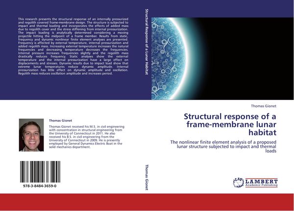 Produktbild: Structural response of a frame-membrane lunar habitat