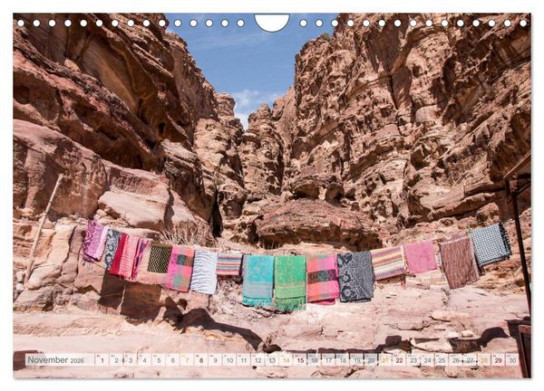 Produktbild: Jordanien - Wadis - W&uuml;ste - Weltwunder (Wandkalender 2026 DIN A4 quer), CALVENDO Monatskalender