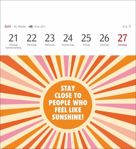Produktbild: Positive-Spr&uuml;che-Kalender Postkartenkalender 2027 - mit 53 Postkarten