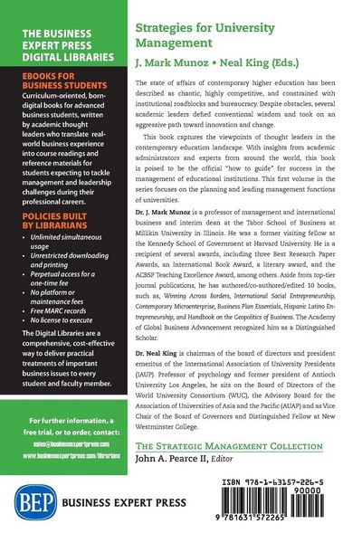 Produktbild: Strategies for University Management