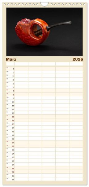 Produktbild: Familienplaner 2026 - Pfeifenwelten mit 5 Spalten (Wandkalender, 21 x 45 cm) CALVENDO
