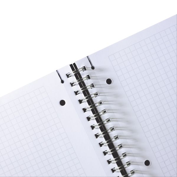 Produktbild: Herlitz Spiralblock A4 to go 80 Blatt kariert schwarz