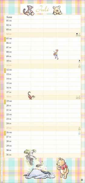 Produktbild: Winnie Puuh Familienplaner 2027