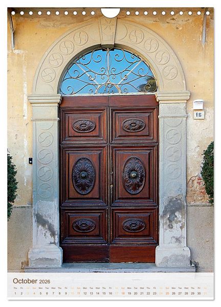 Produktbild: Umbrian Doorways (Wall Calendar 2026 DIN A4 portrait), CALVENDO 12 Month Wall Calendar