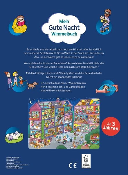 Produktbild: Mein Gute Nacht-Wimmelbuch