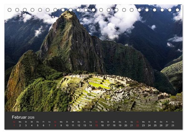 Produktbild: Peru 2026 Im Land des Kondors (Tischkalender 2026 DIN A5 quer), CALVENDO Monatskalender