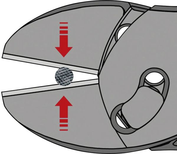 Produktbild: Knipex TwinForce 73 71 180 Werkstatt Kraft-Seitenschneider mit Facette 180mm