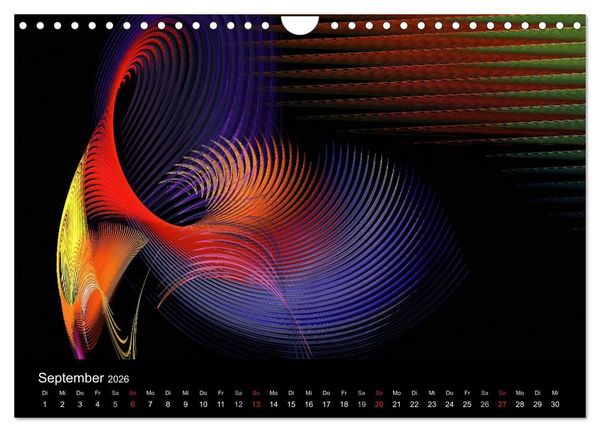 Produktbild: Wunderbare Welt der Farben 2026 (Wandkalender 2026 DIN A4 quer), CALVENDO Monatskalender