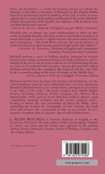Produktbild: Ethics and Eventfulness in Middle English Literature