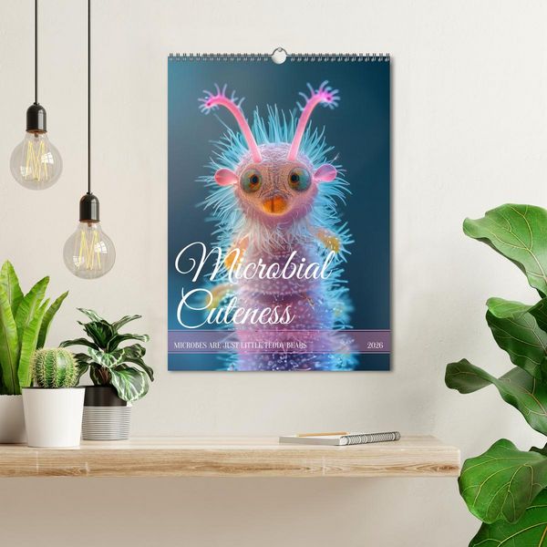 Produktbild: Microbial Cuteness (Wall Calendar 2026 DIN A3 portrait), CALVENDO 12 Month Wall Calendar