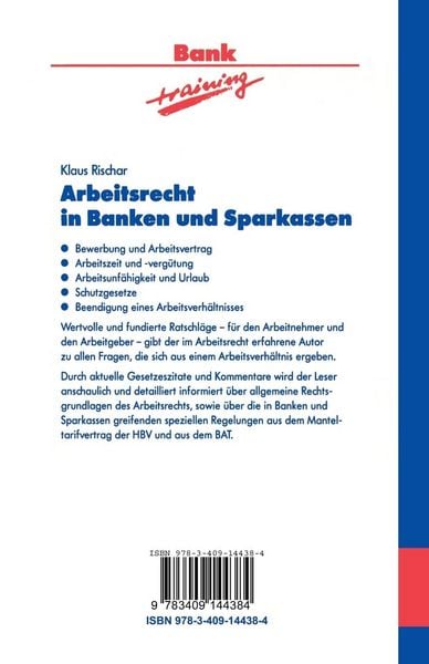 Produktbild: Arbeitsrecht in Banken und Sparkassen
