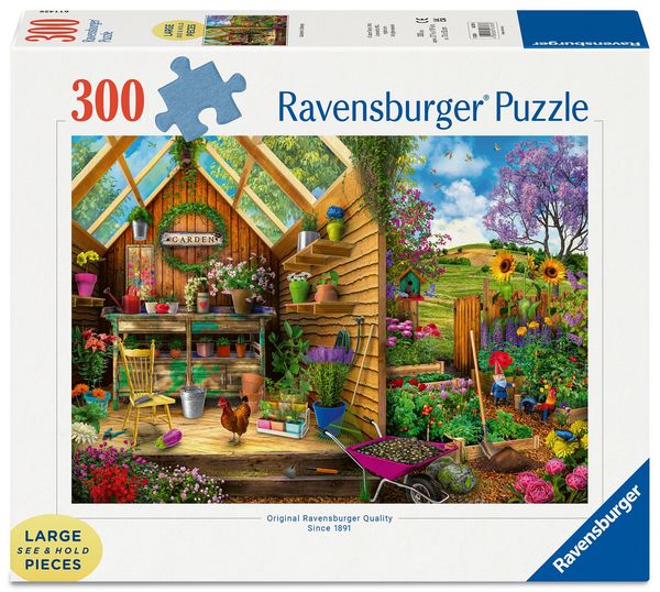 Erwachsenenpuzzle 300 Teile Large Pieces - Die Oase des Gärtners