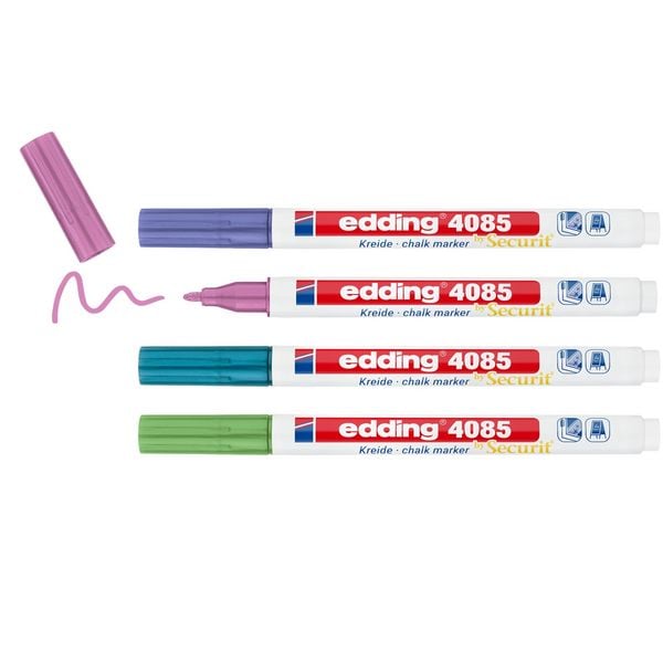 Produktbild: Edding Kreidemarker 4085 metallic 4er Set