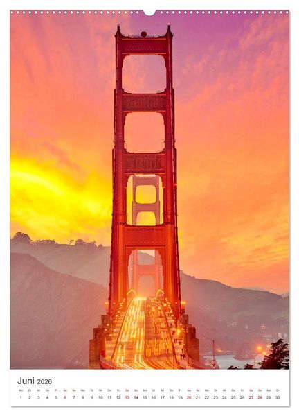 Produktbild: San Francisco - Eine Reise nach Kalifornien. (hochwertiger Premium Wandkalender 2026 DIN A2 hoch), Kunstdruck in Hochglanz