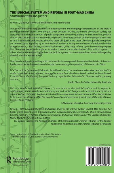 Produktbild: The Judicial System and Reform in Post-Mao China