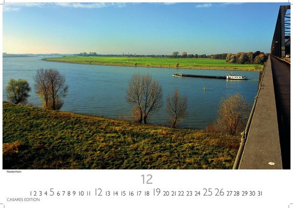 Produktbild: Der Rhein Kalender 2027 &ndash; Wandkalender | Fotokalender Deutschland 50x35cm | mit 12 eindrucksvollen Aufnahmen von Flusslandschaften, Burgen und Weinregionen